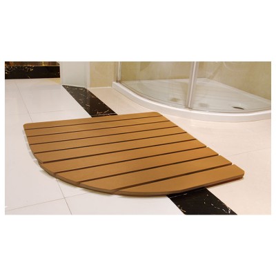 High quality Custom Natural PS bathroom mat wooden bath mat