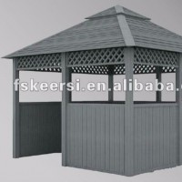 Plastic wood Sunny outdoor Gazebo